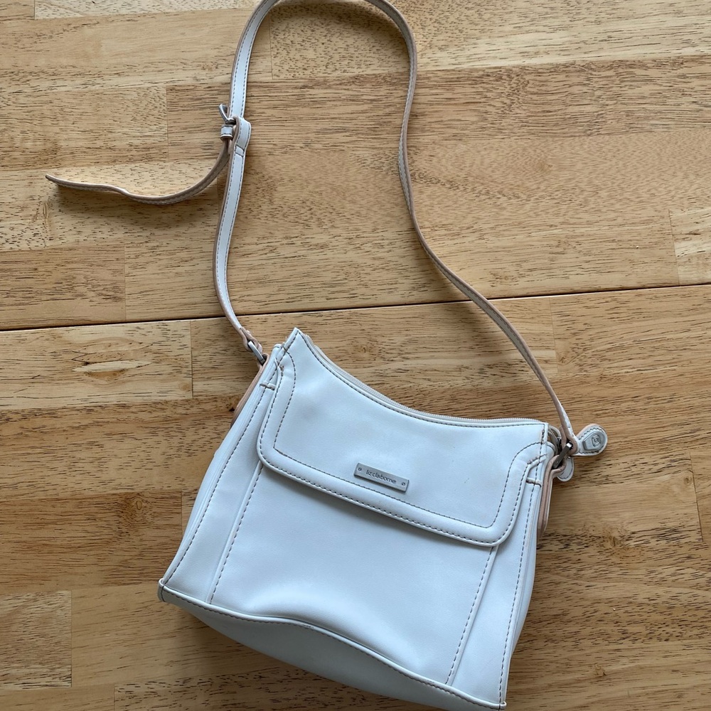 Liz Claiborne vintage white shoulder bag